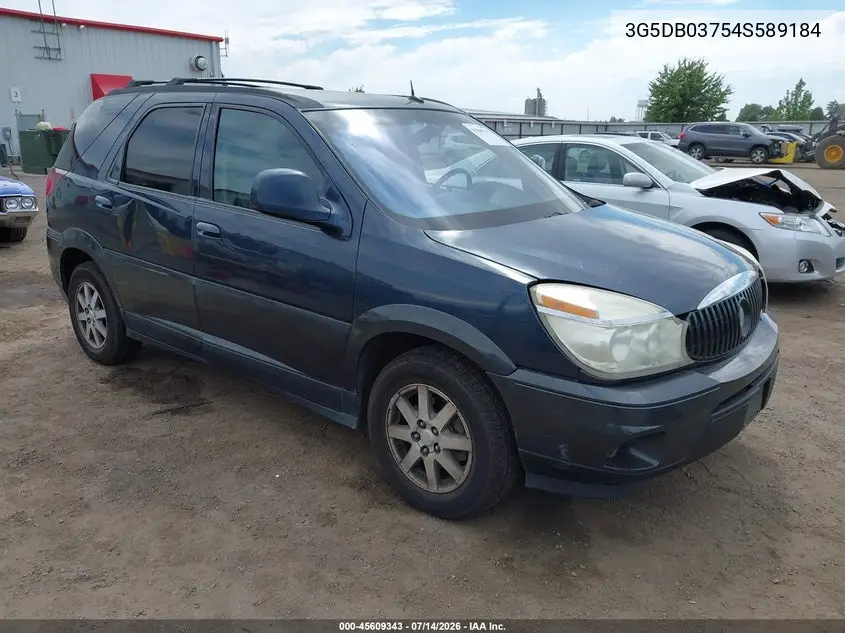 2004 Buick Rendezvous Cx VIN: 3G5DB03754S589184 Lot: 45609343