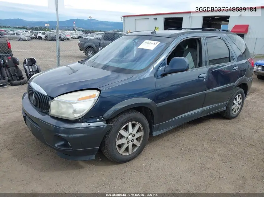 2004 Buick Rendezvous Cx VIN: 3G5DB03754S589184 Lot: 45609343