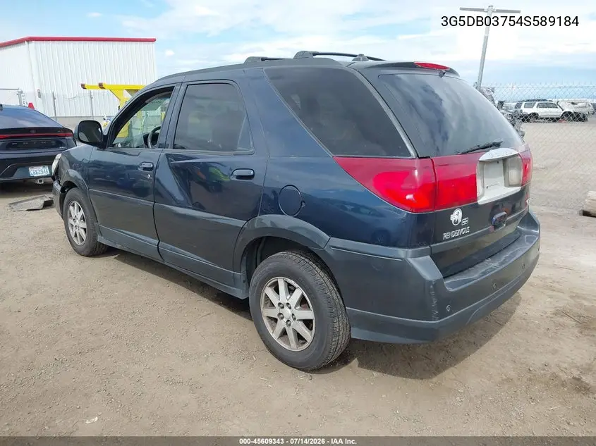 2004 Buick Rendezvous Cx VIN: 3G5DB03754S589184 Lot: 45609343