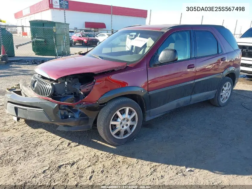 2005 Buick Rendezvous Cx VIN: 3G5DA03E25S567498 Lot: 44090071