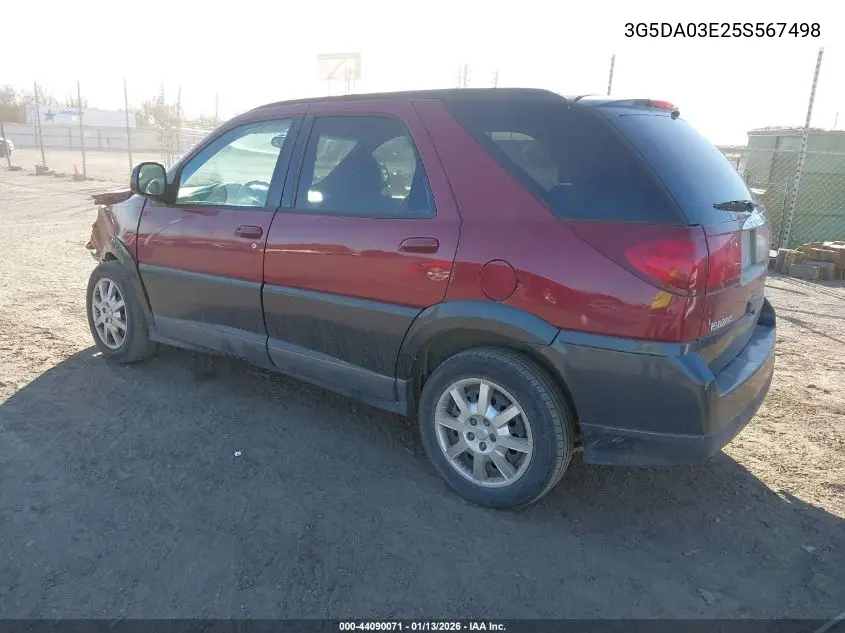 2005 Buick Rendezvous Cx VIN: 3G5DA03E25S567498 Lot: 44090071