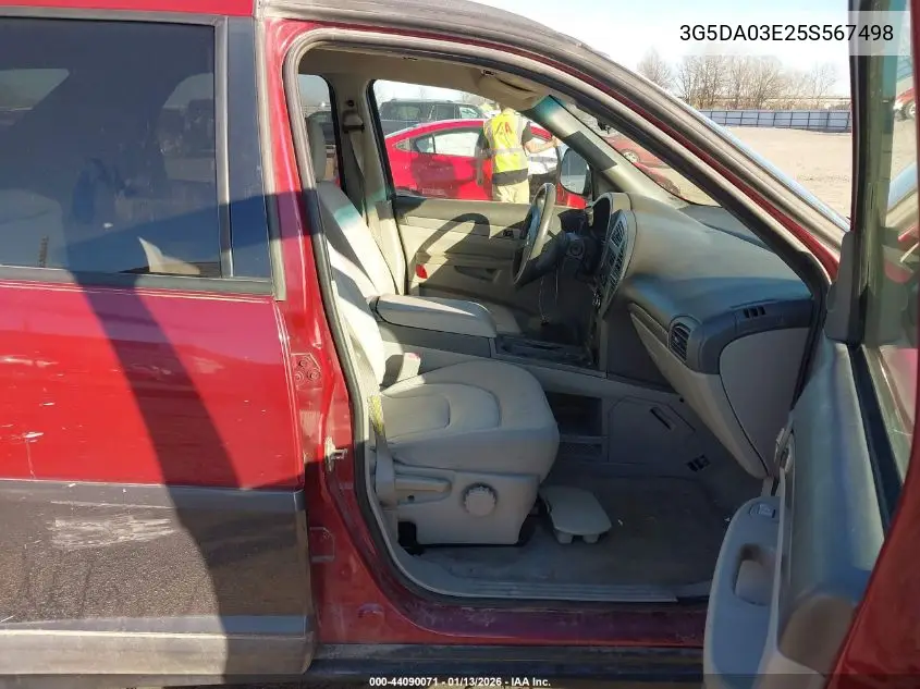 2005 Buick Rendezvous Cx VIN: 3G5DA03E25S567498 Lot: 44090071