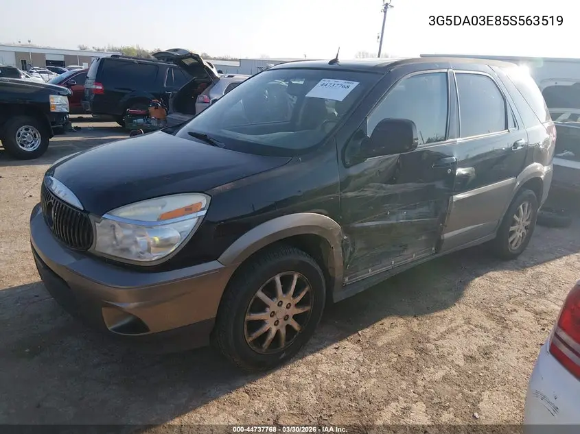 2005 Buick Rendezvous Cx VIN: 3G5DA03E85S563519 Lot: 44737768