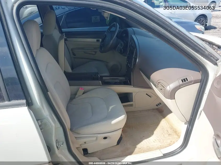 2005 Buick Rendezvous Cx VIN: 3G5DA03E05S534063 Lot: 44868556