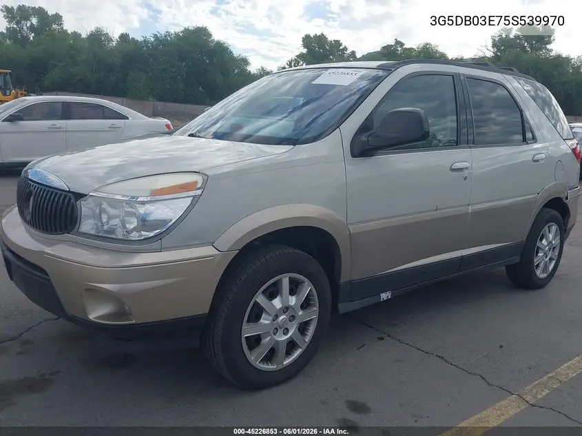 2005 Buick Rendezvous Cx VIN: 3G5DB03E75S539970 Lot: 45226853