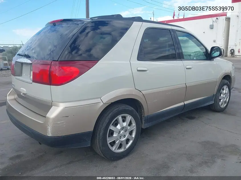 2005 Buick Rendezvous Cx VIN: 3G5DB03E75S539970 Lot: 45226853