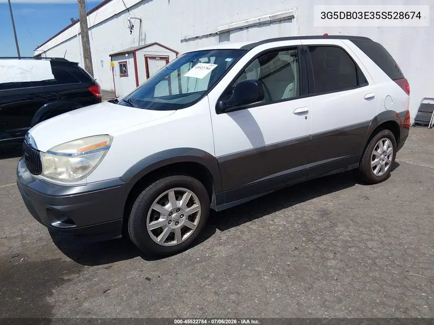 2005 Buick Rendezvous Cx VIN: 3G5DB03E35S528674 Lot: 45522784