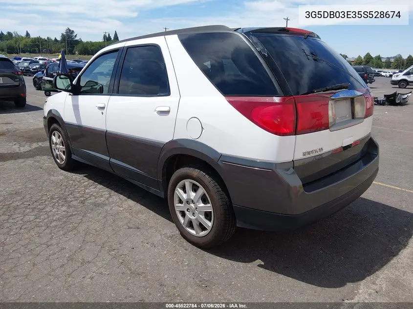 2005 Buick Rendezvous Cx VIN: 3G5DB03E35S528674 Lot: 45522784