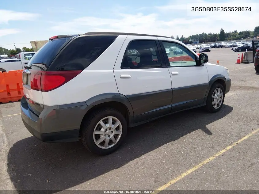 2005 Buick Rendezvous Cx VIN: 3G5DB03E35S528674 Lot: 45522784