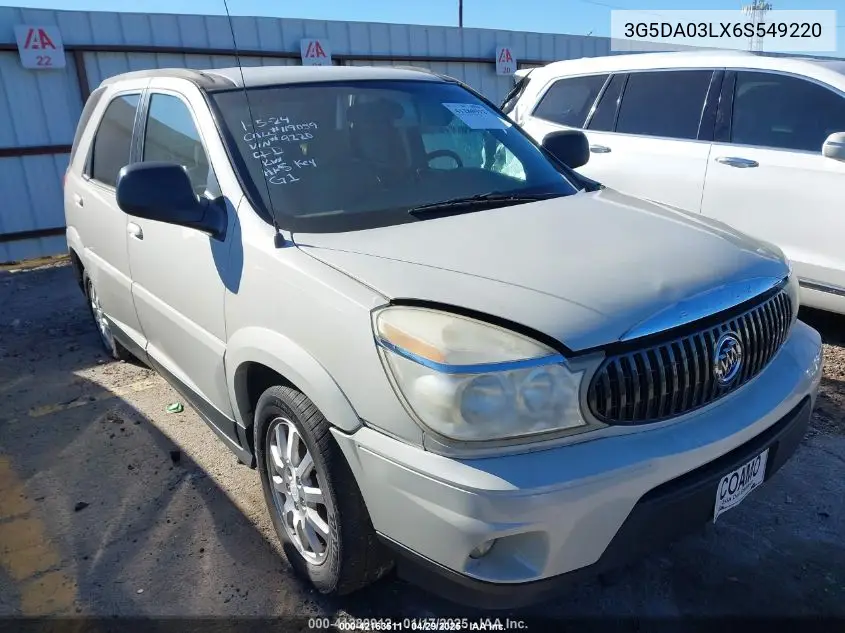 2006 Buick Rendezvous Cx VIN: 3G5DA03LX6S549220 Lot: 42163511