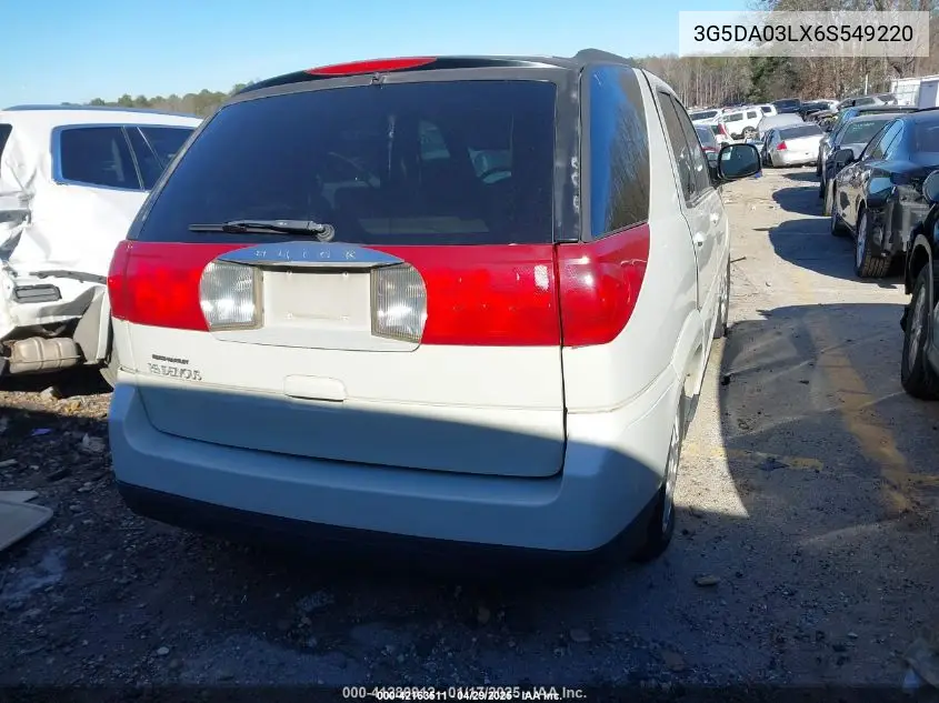 2006 Buick Rendezvous Cx VIN: 3G5DA03LX6S549220 Lot: 42163511