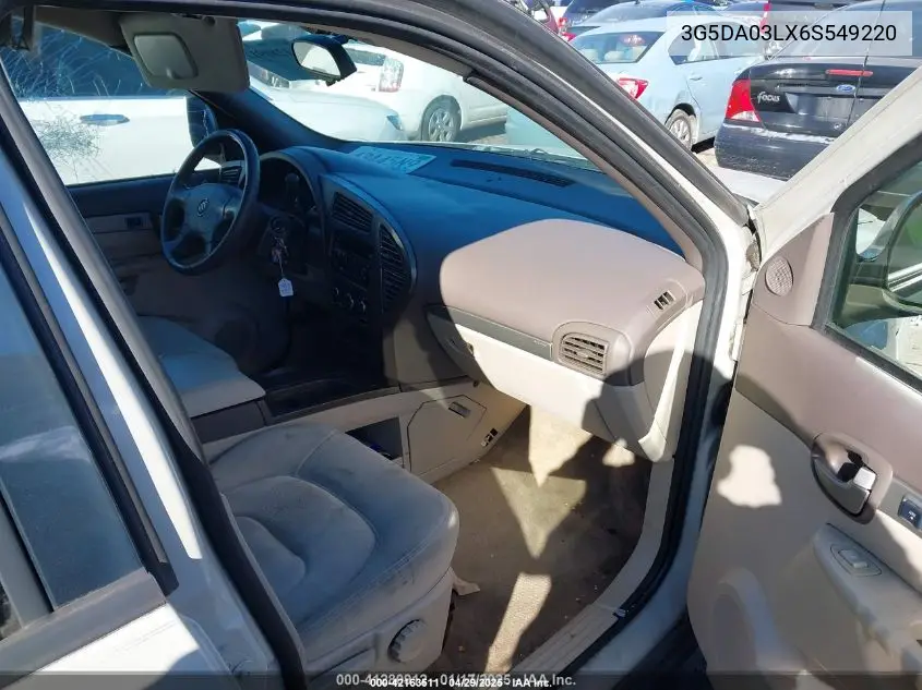 2006 Buick Rendezvous Cx VIN: 3G5DA03LX6S549220 Lot: 42163511