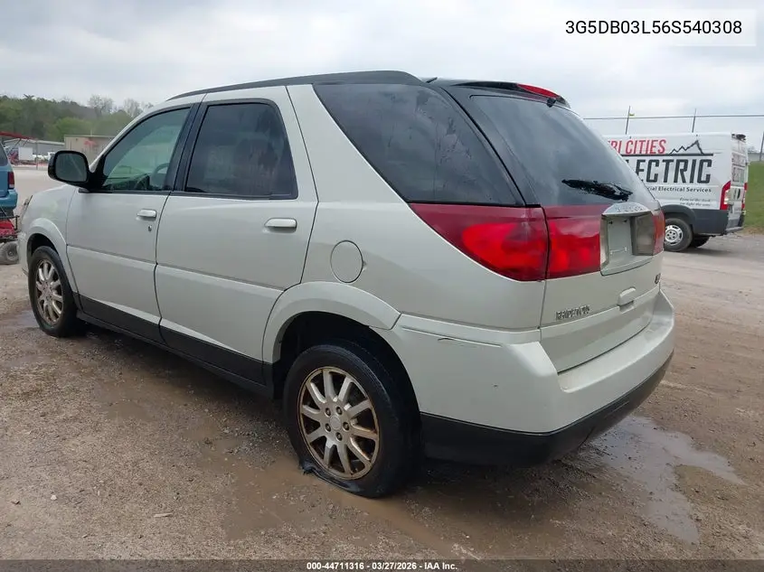 2006 Buick Rendezvous Cx VIN: 3G5DB03L56S540308 Lot: 44711316