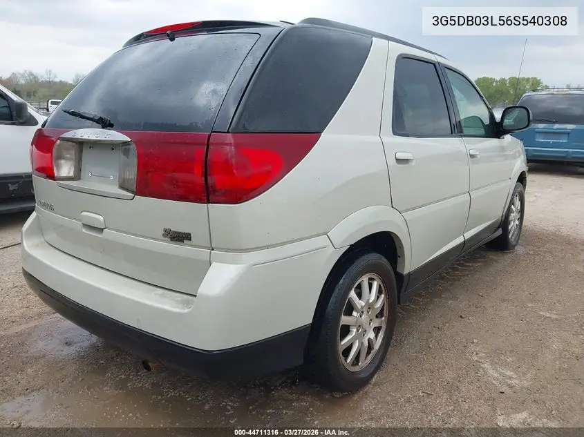 2006 Buick Rendezvous Cx VIN: 3G5DB03L56S540308 Lot: 44711316