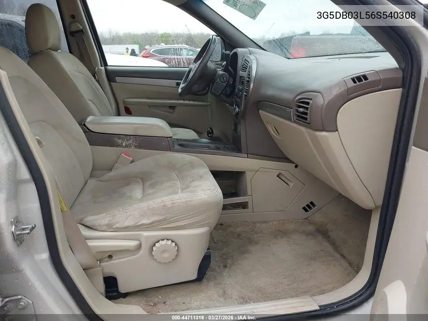 2006 Buick Rendezvous Cx VIN: 3G5DB03L56S540308 Lot: 44711316