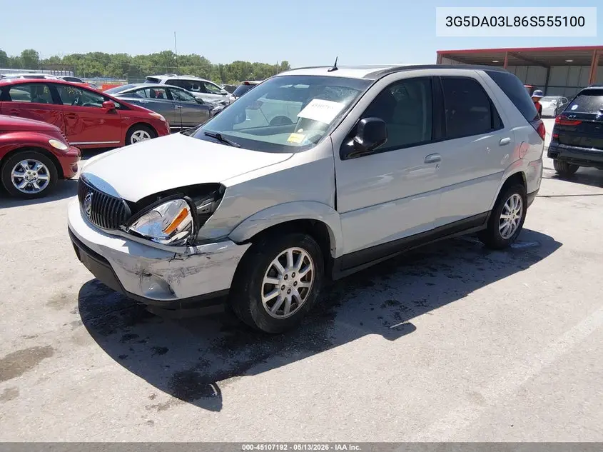 2006 Buick Rendezvous Cx VIN: 3G5DA03L86S555100 Lot: 45107192