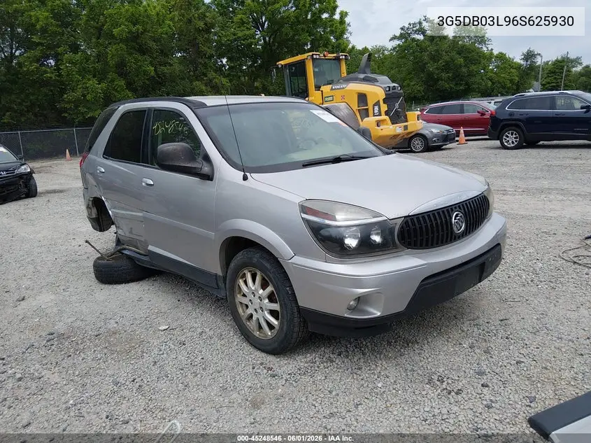 2006 Buick Rendezvous Cx VIN: 3G5DB03L96S625930 Lot: 45248546