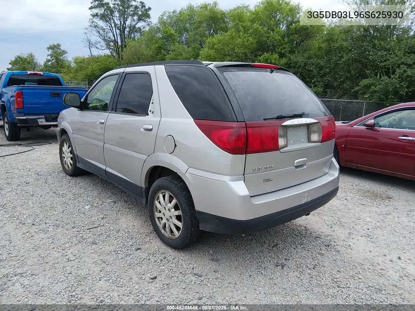 2006 Buick Rendezvous Cx VIN: 3G5DB03L96S625930 Lot: 45248546