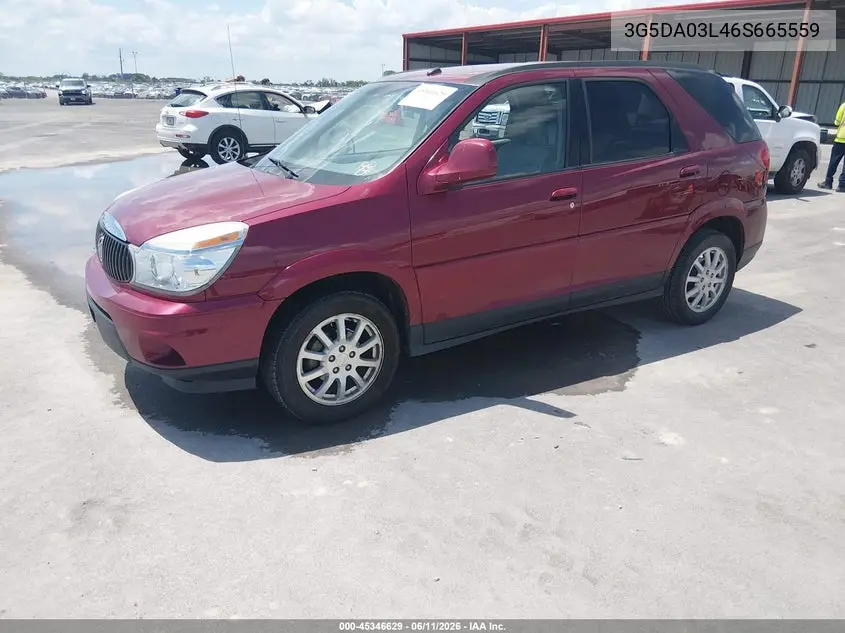 2006 Buick Rendezvous Cx VIN: 3G5DA03L46S665559 Lot: 45346629
