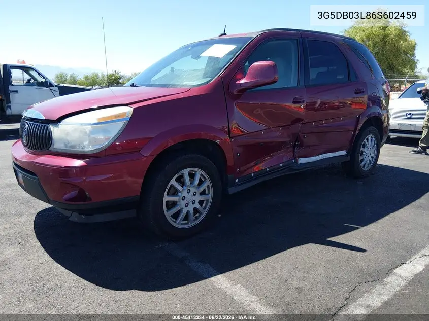 2006 Buick Rendezvous Cx VIN: 3G5DB03L86S602459 Lot: 45413334