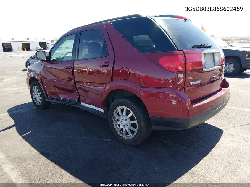 2006 Buick Rendezvous Cx VIN: 3G5DB03L86S602459 Lot: 45413334