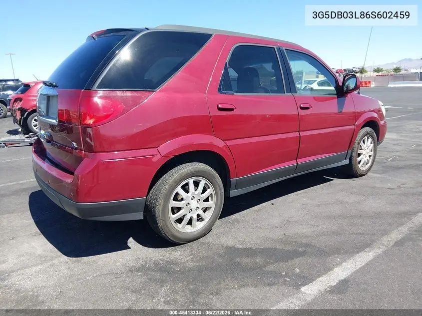 2006 Buick Rendezvous Cx VIN: 3G5DB03L86S602459 Lot: 45413334