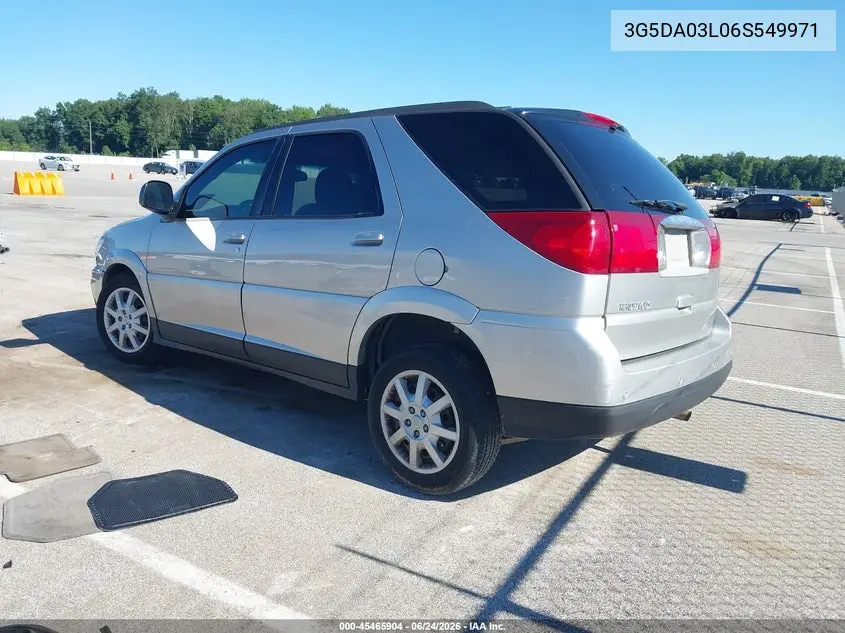 2006 Buick Rendezvous Cx VIN: 3G5DA03L06S549971 Lot: 45465904