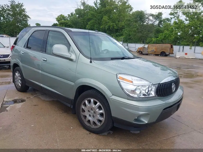 2006 Buick Rendezvous Cx VIN: 3G5DA03L16S543452 Lot: 45471822
