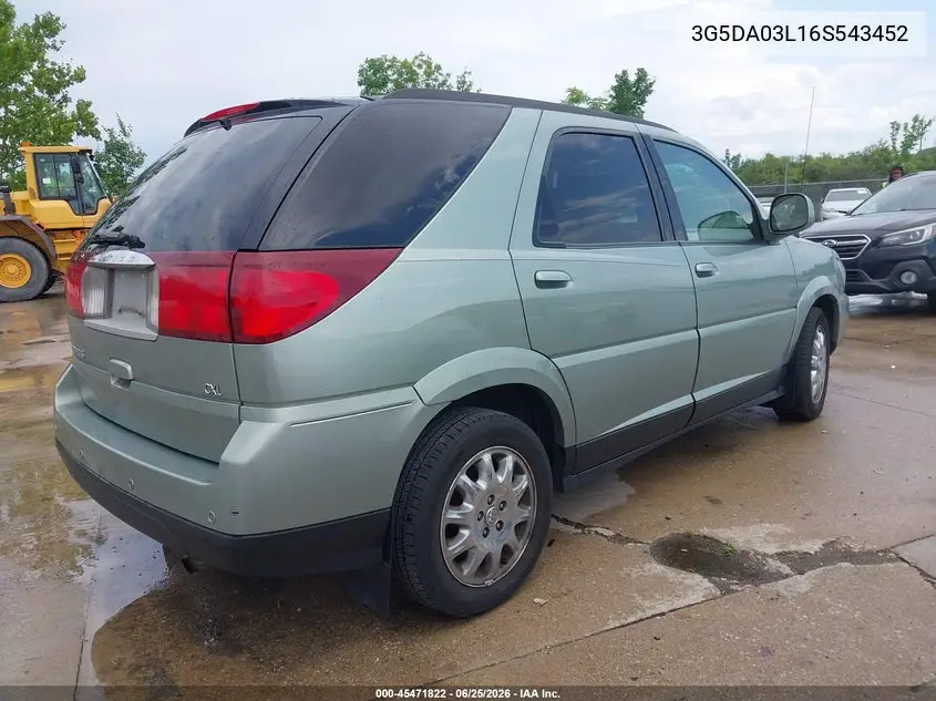 2006 Buick Rendezvous Cx VIN: 3G5DA03L16S543452 Lot: 45471822