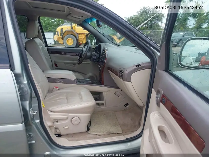 2006 Buick Rendezvous Cx VIN: 3G5DA03L16S543452 Lot: 45471822
