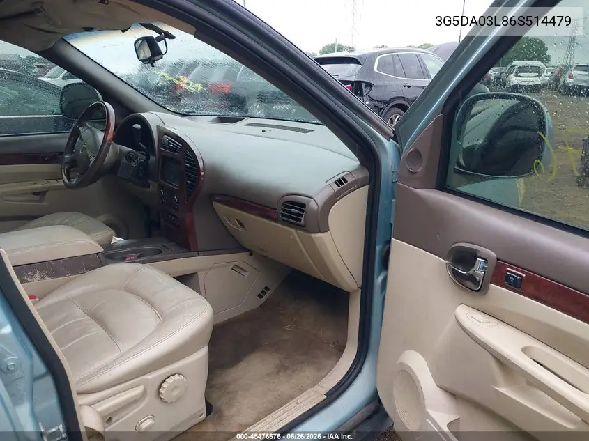 2006 Buick Rendezvous Cx VIN: 3G5DA03L86S514479 Lot: 45476676