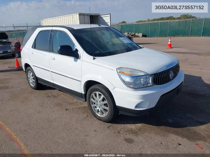 2007 Buick Rendezvous Cx VIN: 3G5DA03L27S557152 Lot: 43303817