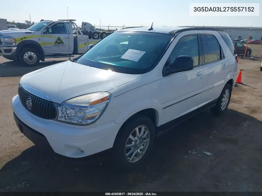 2007 Buick Rendezvous Cx VIN: 3G5DA03L27S557152 Lot: 43303817
