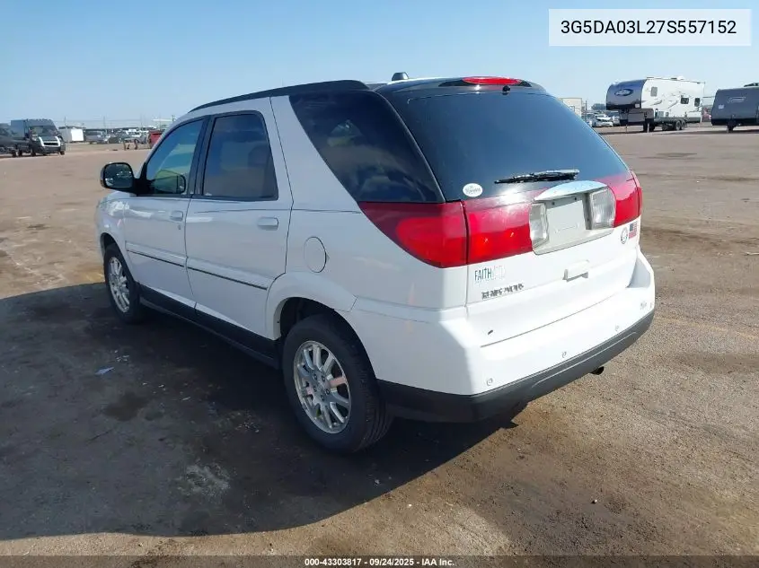 2007 Buick Rendezvous Cx VIN: 3G5DA03L27S557152 Lot: 43303817