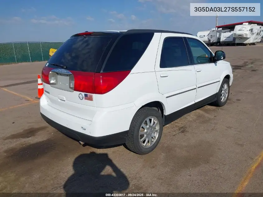 2007 Buick Rendezvous Cx VIN: 3G5DA03L27S557152 Lot: 43303817
