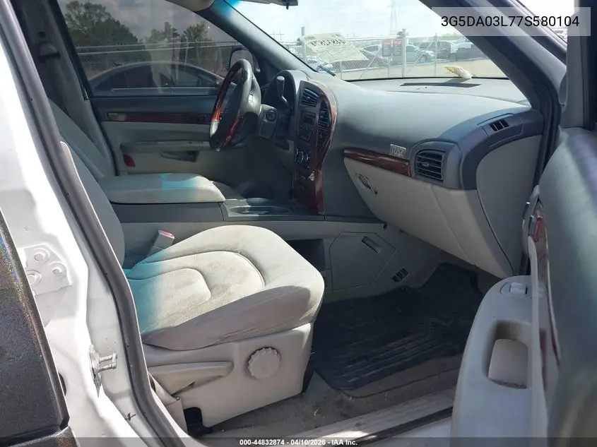 2007 Buick Rendezvous Cx VIN: 3G5DA03L77S580104 Lot: 44832874
