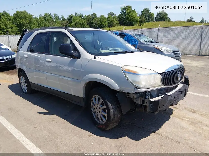 2007 Buick Rendezvous Cx VIN: 3G5DA03L07S501064 Lot: 45123578