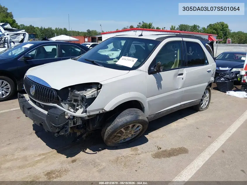 2007 Buick Rendezvous Cx VIN: 3G5DA03L07S501064 Lot: 45123578