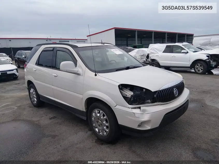 2007 Buick Rendezvous Cxl VIN: 3G5DA03L57S539549 Lot: 45226994
