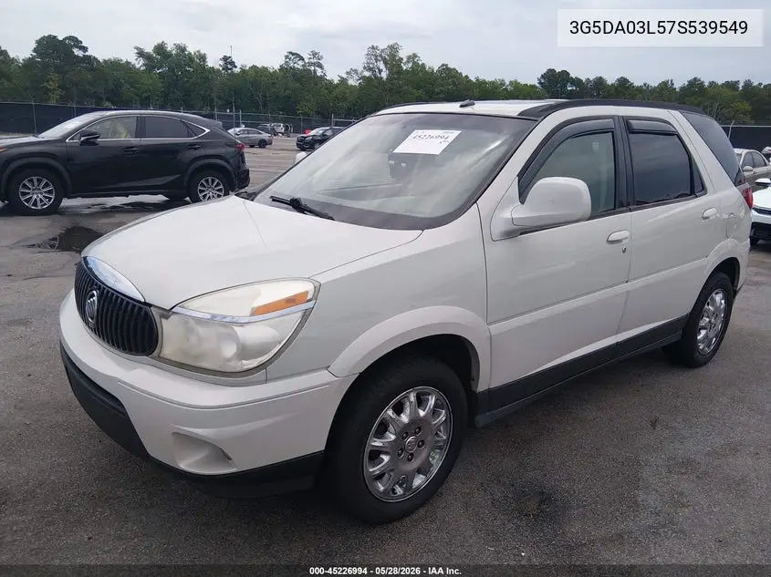 2007 Buick Rendezvous Cxl VIN: 3G5DA03L57S539549 Lot: 45226994
