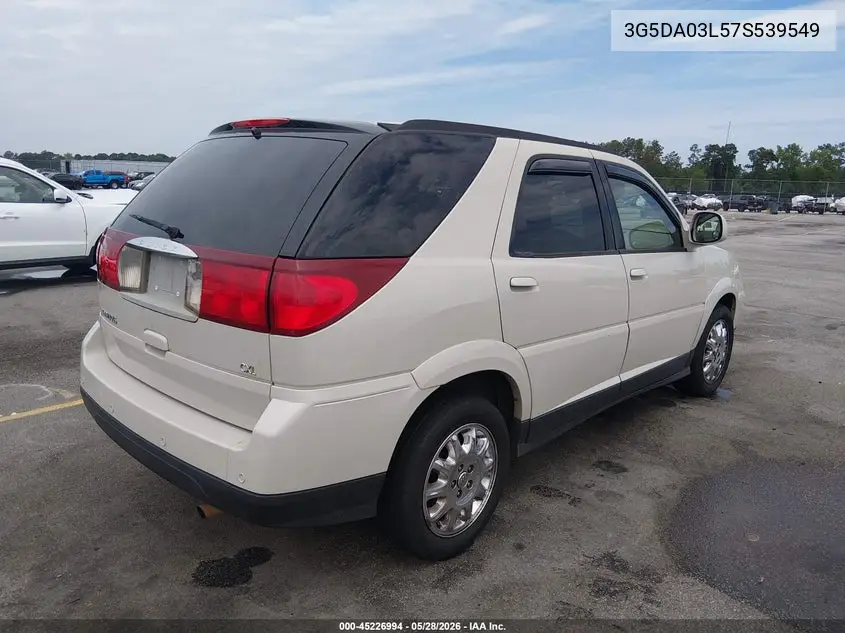 2007 Buick Rendezvous Cxl VIN: 3G5DA03L57S539549 Lot: 45226994
