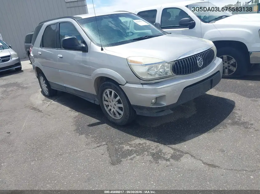 2007 Buick Rendezvous Cx VIN: 3G5DA03L67S583138 Lot: 45466017