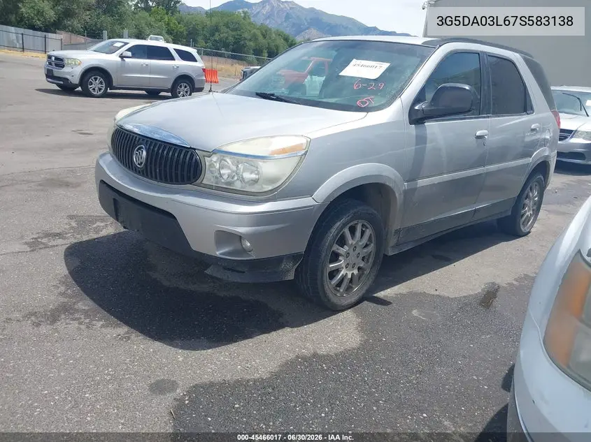 2007 Buick Rendezvous Cx VIN: 3G5DA03L67S583138 Lot: 45466017