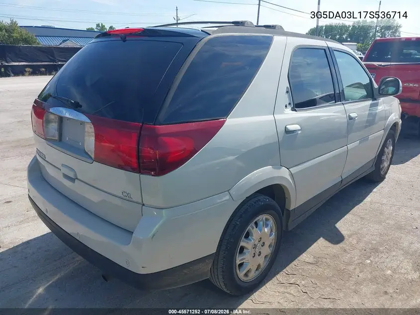2007 Buick Rendezvous Cxl VIN: 3G5DA03L17S536714 Lot: 45571252