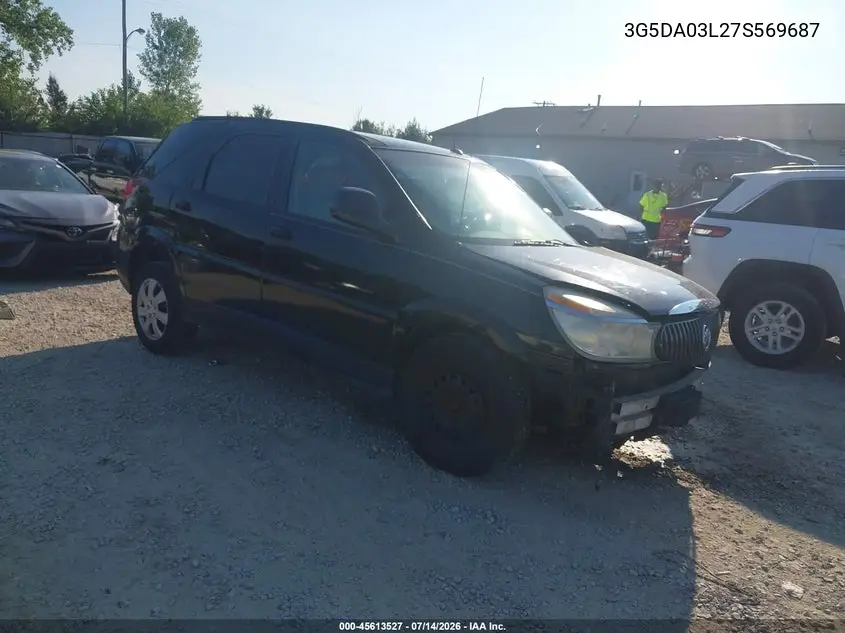 2007 Buick Rendezvous Cx VIN: 3G5DA03L27S569687 Lot: 45613527