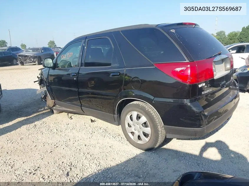 2007 Buick Rendezvous Cx VIN: 3G5DA03L27S569687 Lot: 45613527
