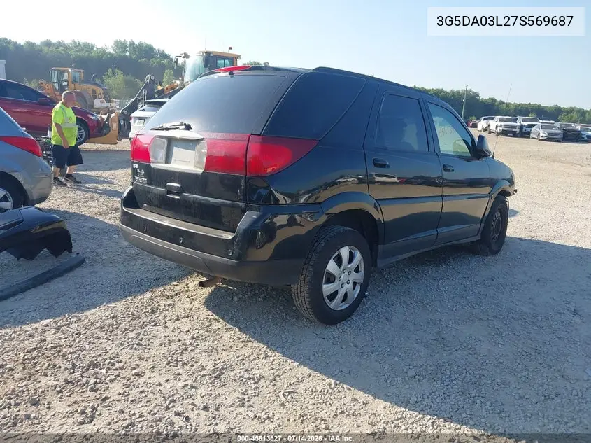 2007 Buick Rendezvous Cx VIN: 3G5DA03L27S569687 Lot: 45613527