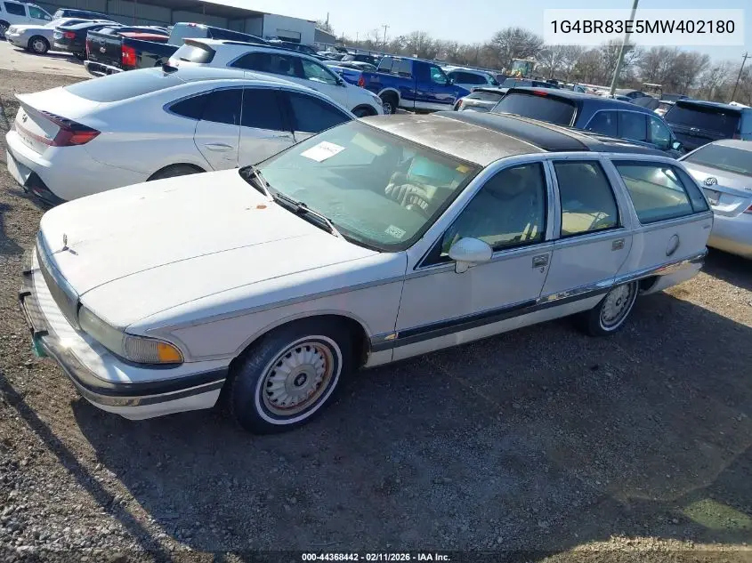 1991 Buick Roadmaster Estate VIN: 1G4BR83E5MW402180 Lot: 44368442