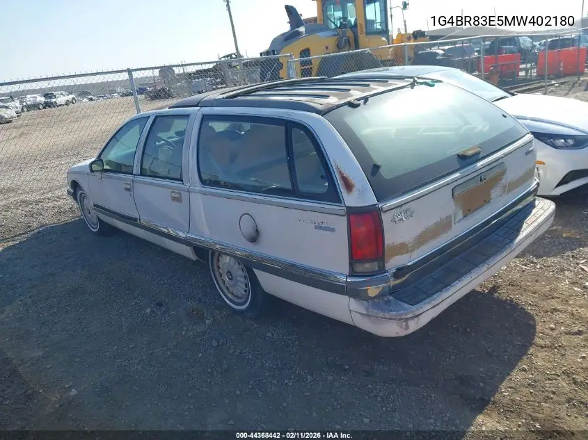 1991 Buick Roadmaster Estate VIN: 1G4BR83E5MW402180 Lot: 44368442