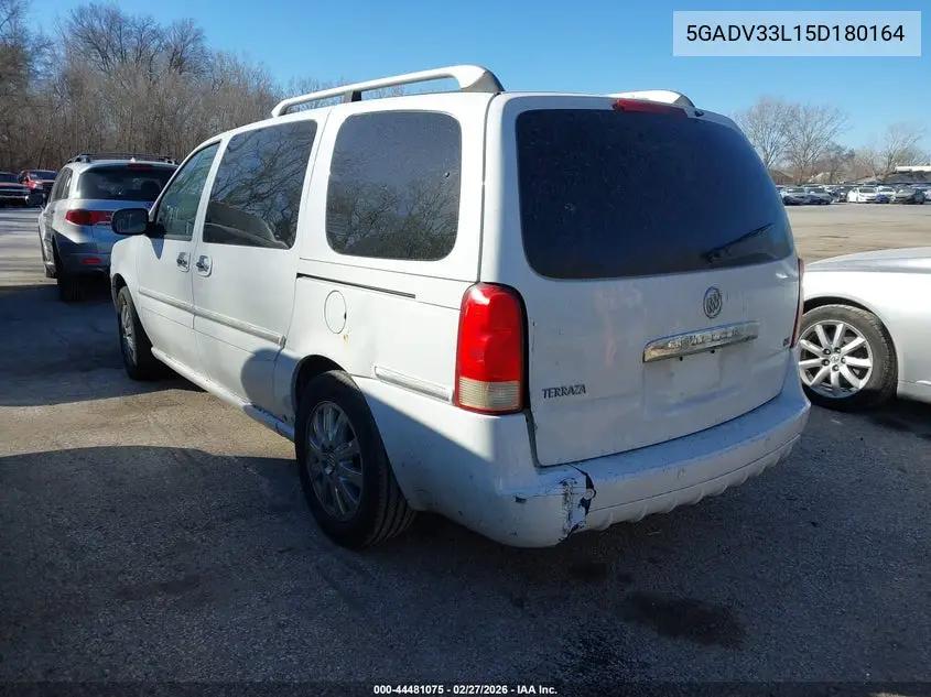 2005 Buick Terraza Cxl VIN: 5GADV33L15D180164 Lot: 44481075